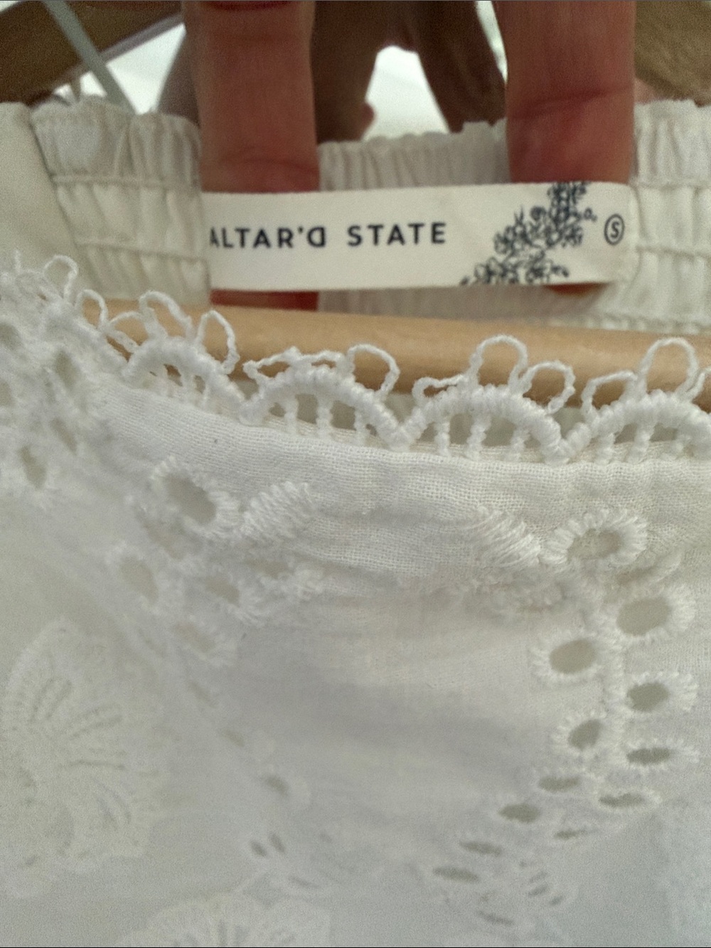 Altar’D State white eyelet matching set - Picture 5 of 5